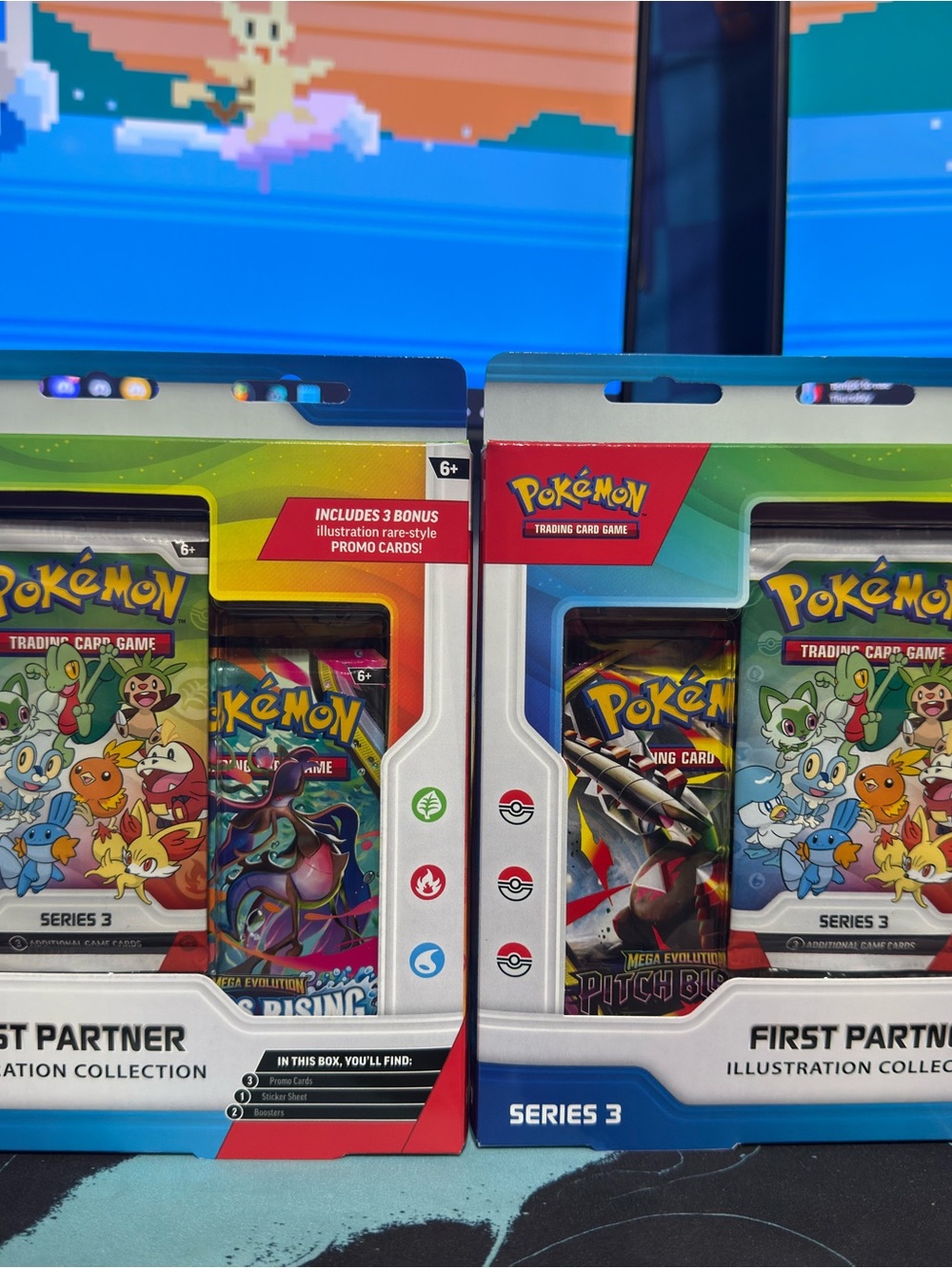 Pokemon First Partner Illustration Collection - Blue, Green & White
